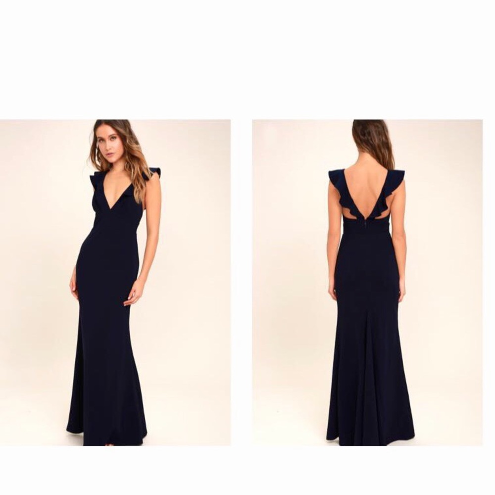 Formal Navy Blue Dress